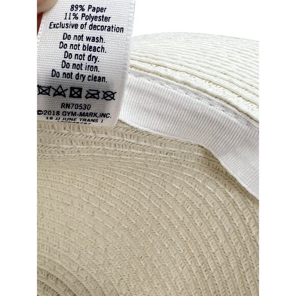 Janie and Jack Midssummer Getaway Kids Straw Sun Hat With Pink Tassels & Braided - Picture 6 of 6